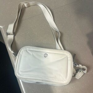 Lululemon white camera bag